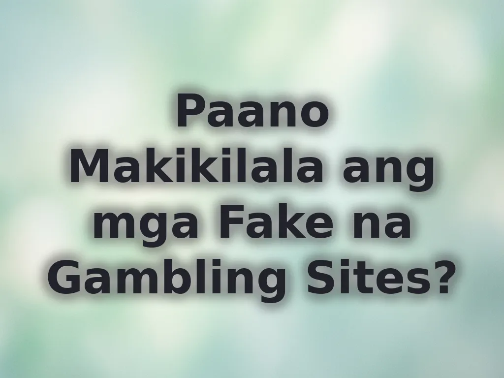Paano makita ang fake sites